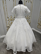 Load image into Gallery viewer, Little People Girls White Communion Dress:- Kay
