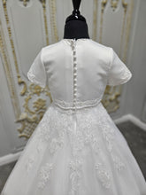 Load image into Gallery viewer, Little People Girls White Communion Dress:- Kay
