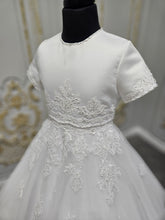 Load image into Gallery viewer, Little People Girls White Communion Dress:- Kay
