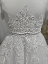 Load image into Gallery viewer, Little People Girls White Communion Dress:- Kay
