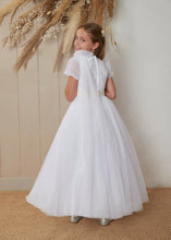 Load image into Gallery viewer, SALE COMMUNION DRESS Chloe Belle Girls White Communion Dress:- CB3307 Age 9
