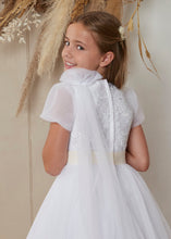 Load image into Gallery viewer, SALE COMMUNION DRESS Chloe Belle Girls White Communion Dress:- CB3307 Age 9
