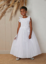 Load image into Gallery viewer, SALE Chloe Belle Girls White Communion Dress:- CB3314
