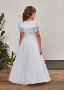 Emily Grace Girls White Communion Dress:- EG3315