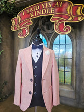Load image into Gallery viewer, One Varones Boys Pink Stripe Blazer:- 10-0408640
