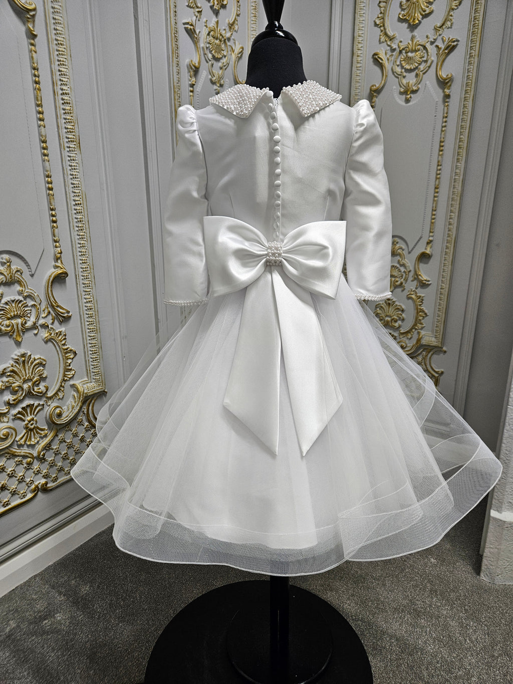 SALE COMMUNION DRESS Isabella Girls White Communion Dress IS25292 EXCLUSIVE TO KINDLE Age 6 & 7