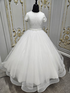 Isabella Girls White Communion Dress IS25294 EXCLUSIVE TO KINDLE