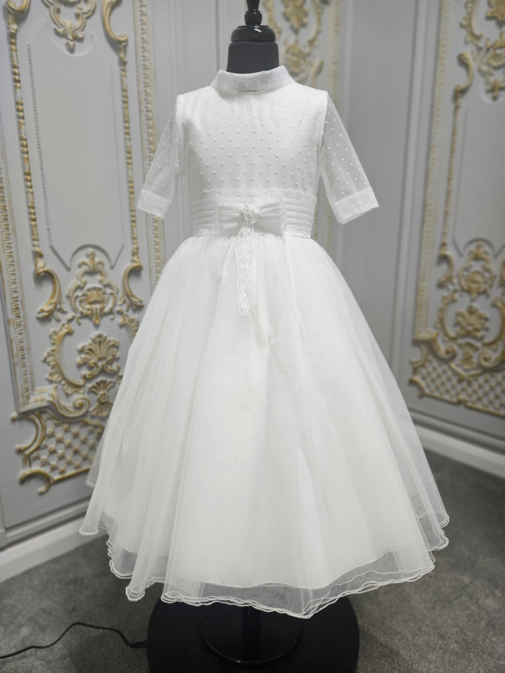 Carmy Girls Holy Communion Dress:- 4004 White