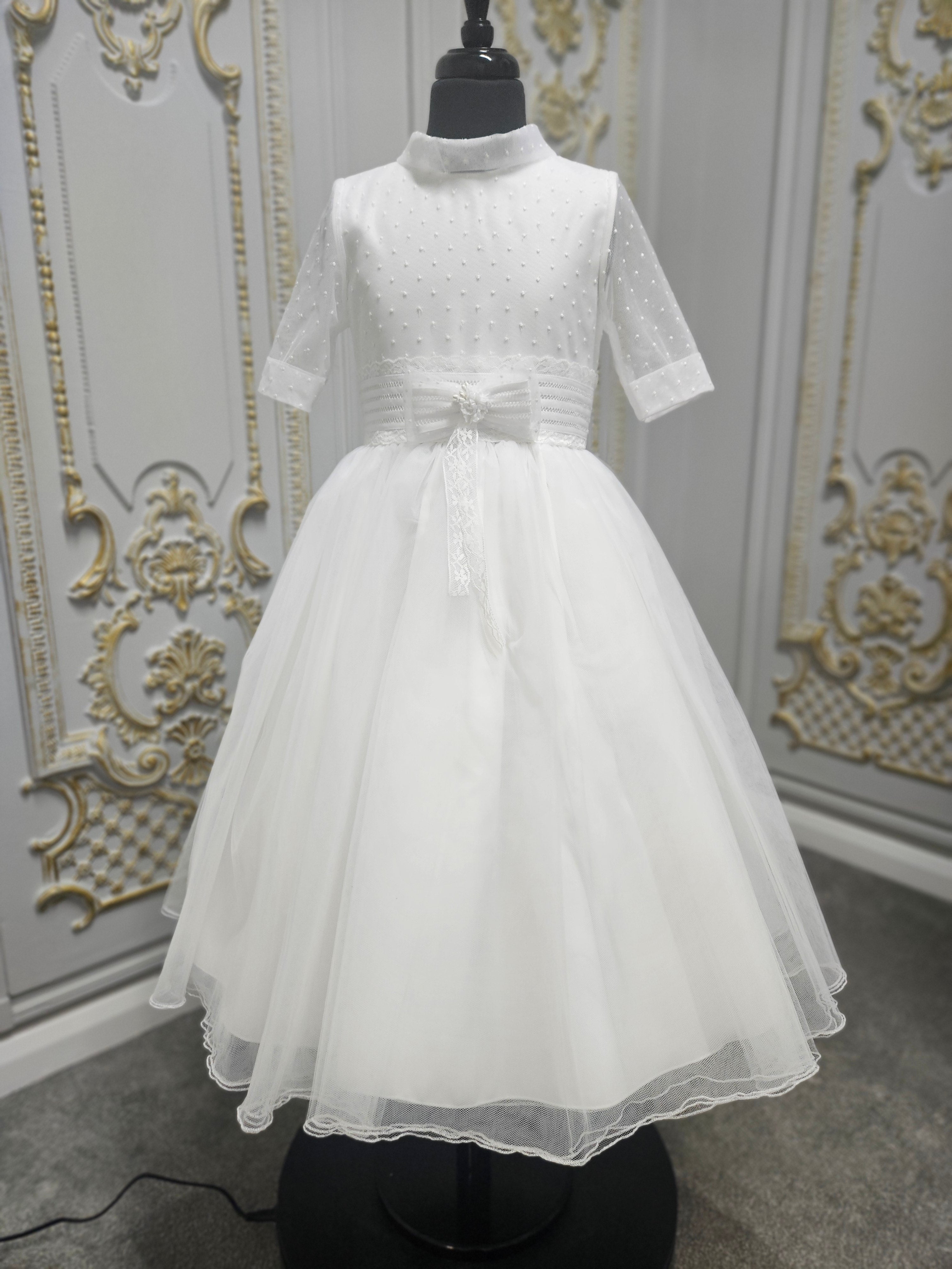Carmy Girls Holy Communion Dress:- 4004 White
