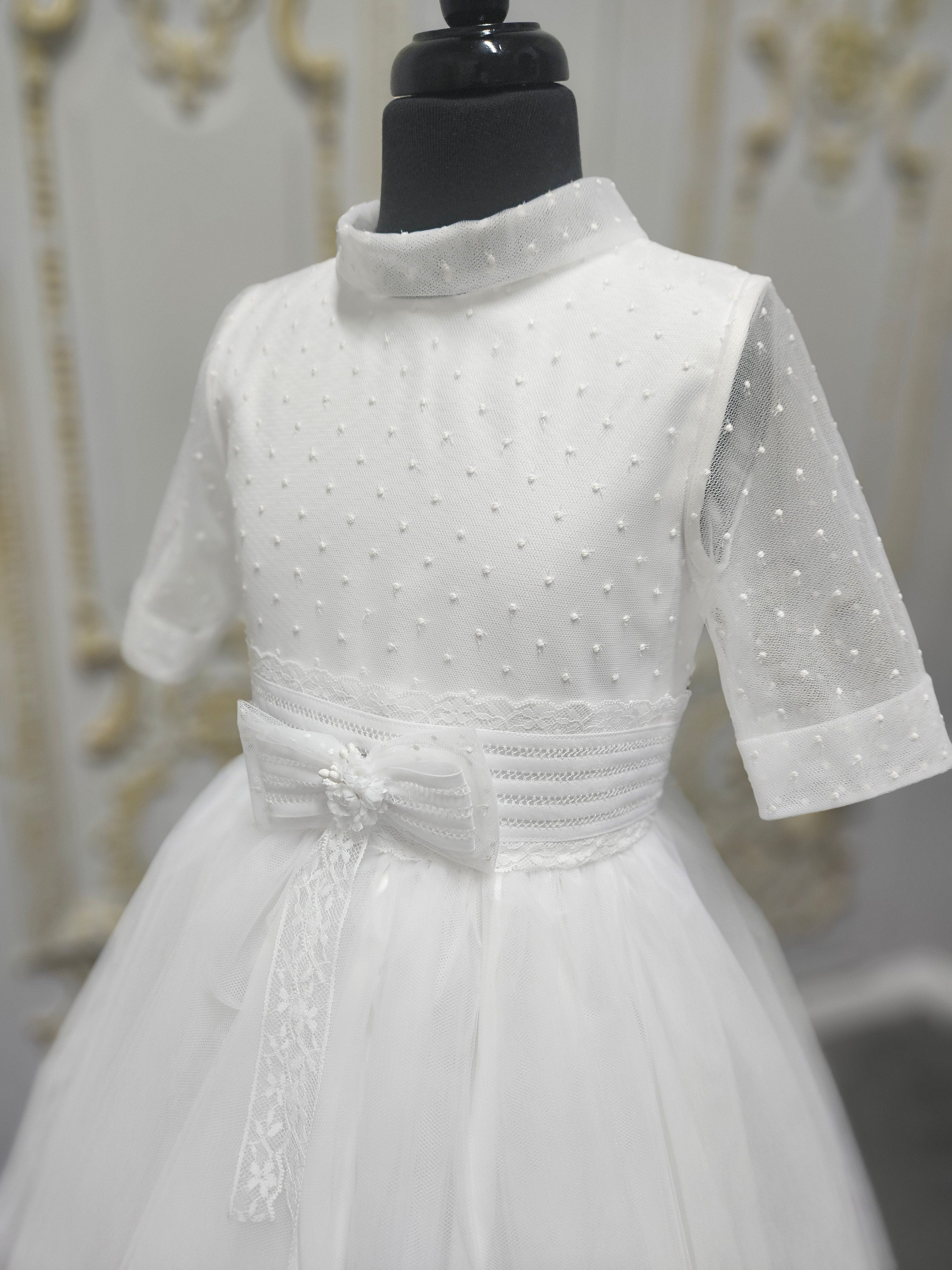 Carmy Girls Holy Communion Dress:- 4004 White