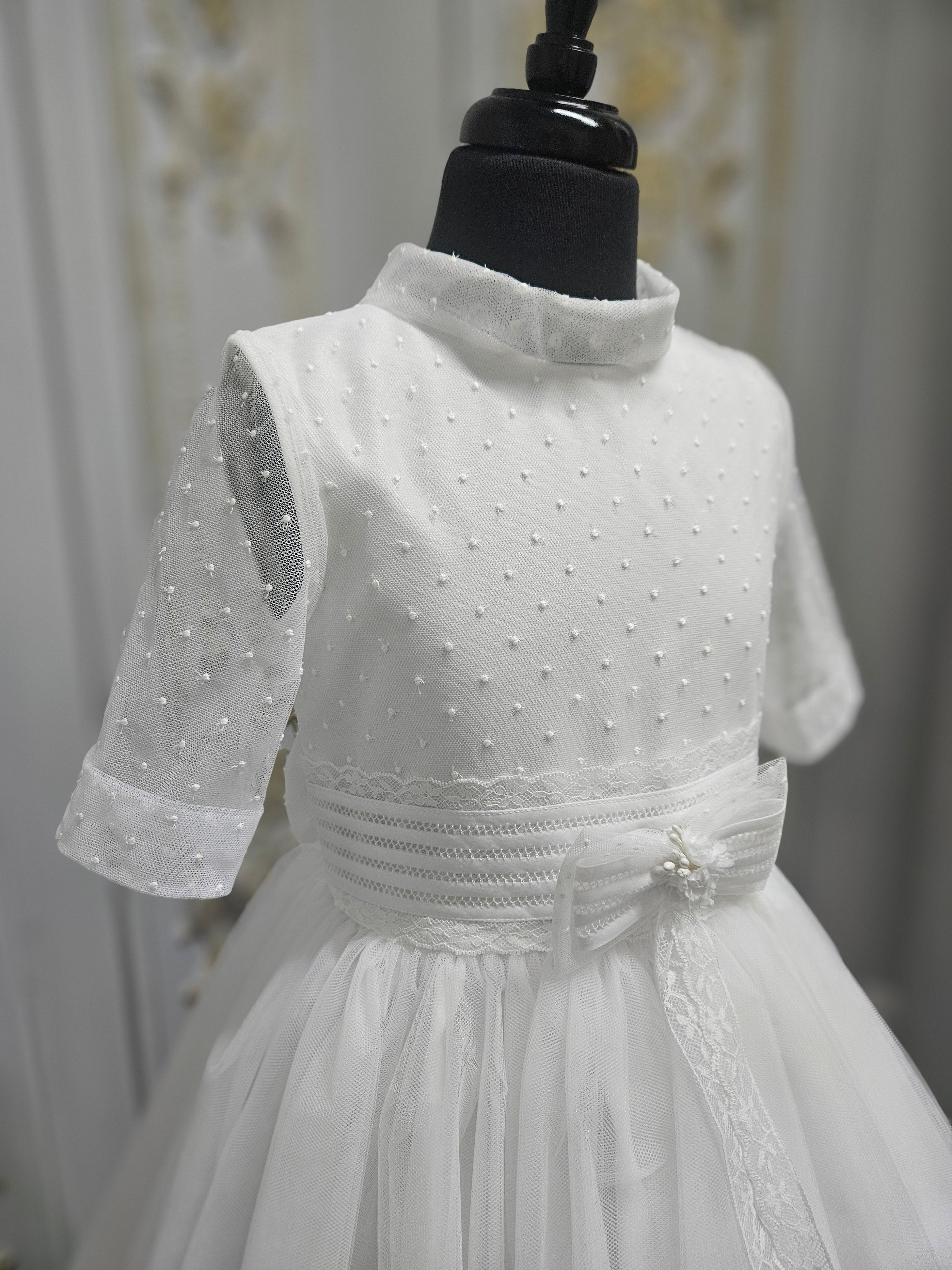 Carmy Girls Holy Communion Dress:- 4004 White