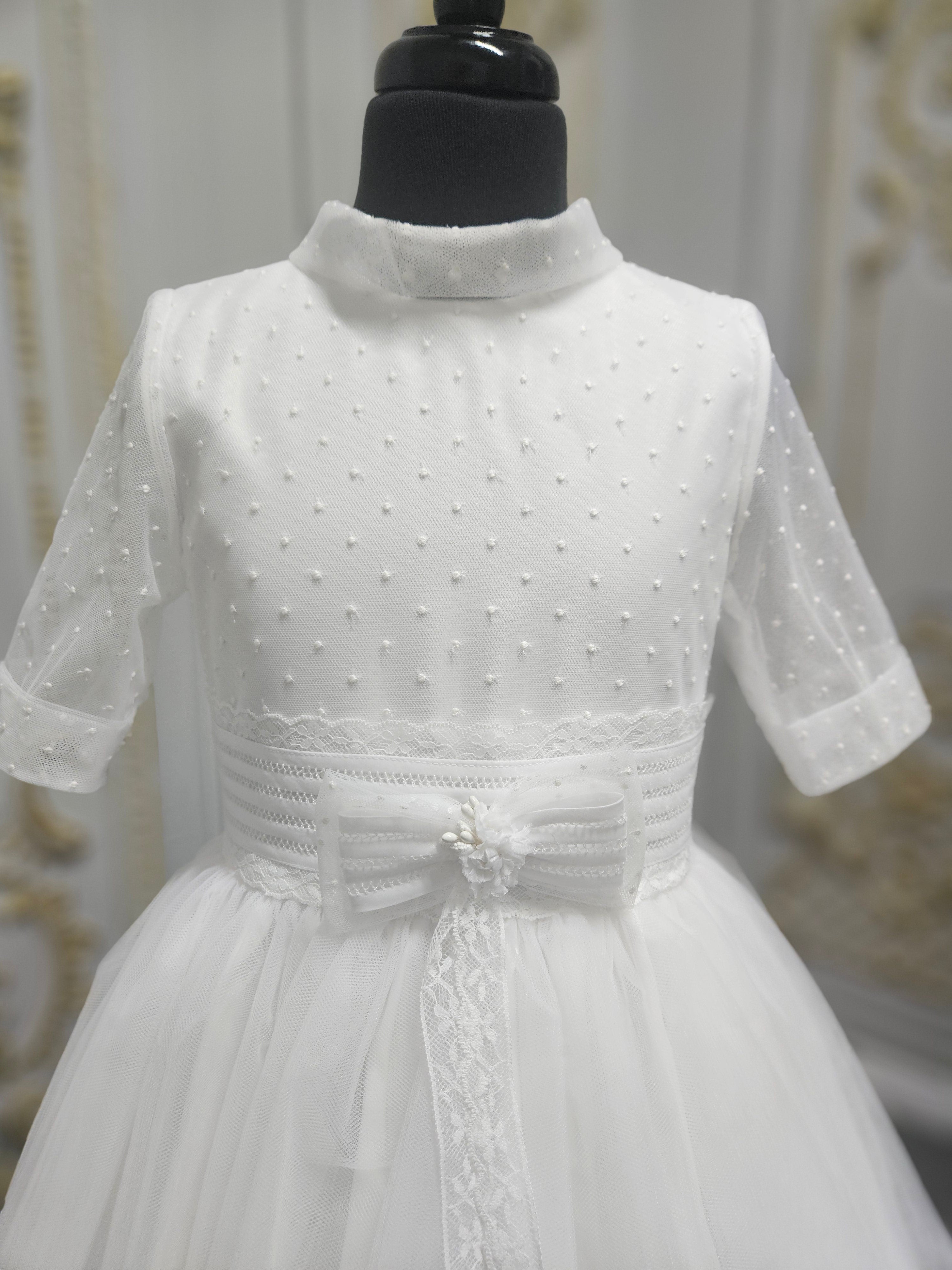 Carmy Girls Holy Communion Dress:- 4004 White