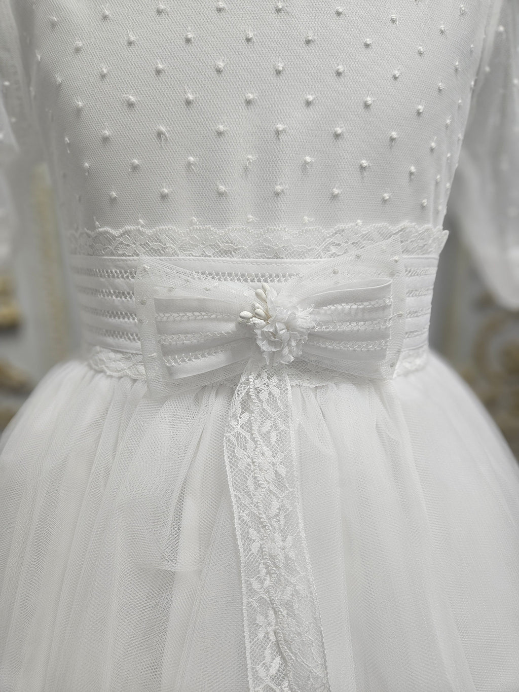 Carmy Girls Holy Communion Dress:- 4004 White