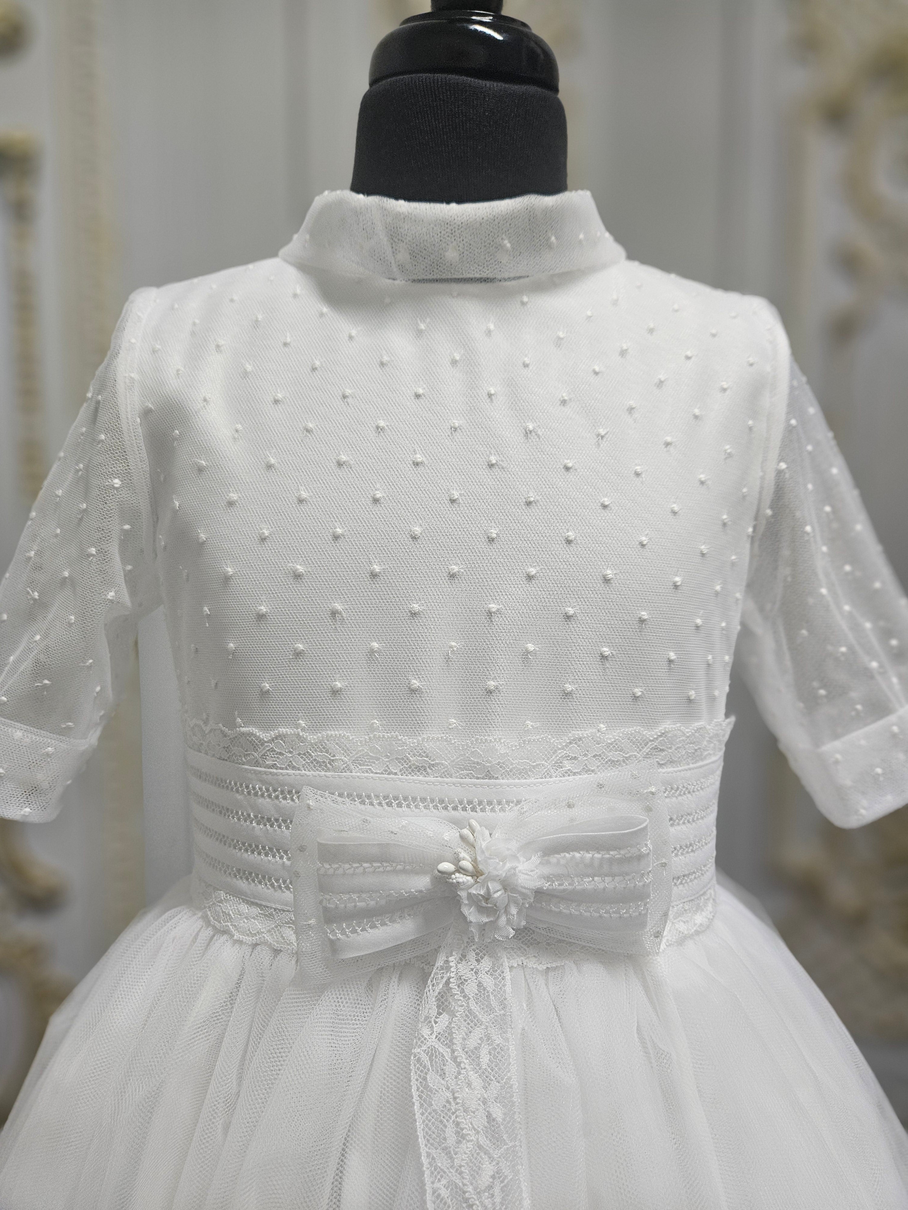 Carmy Girls Holy Communion Dress:- 4004 White