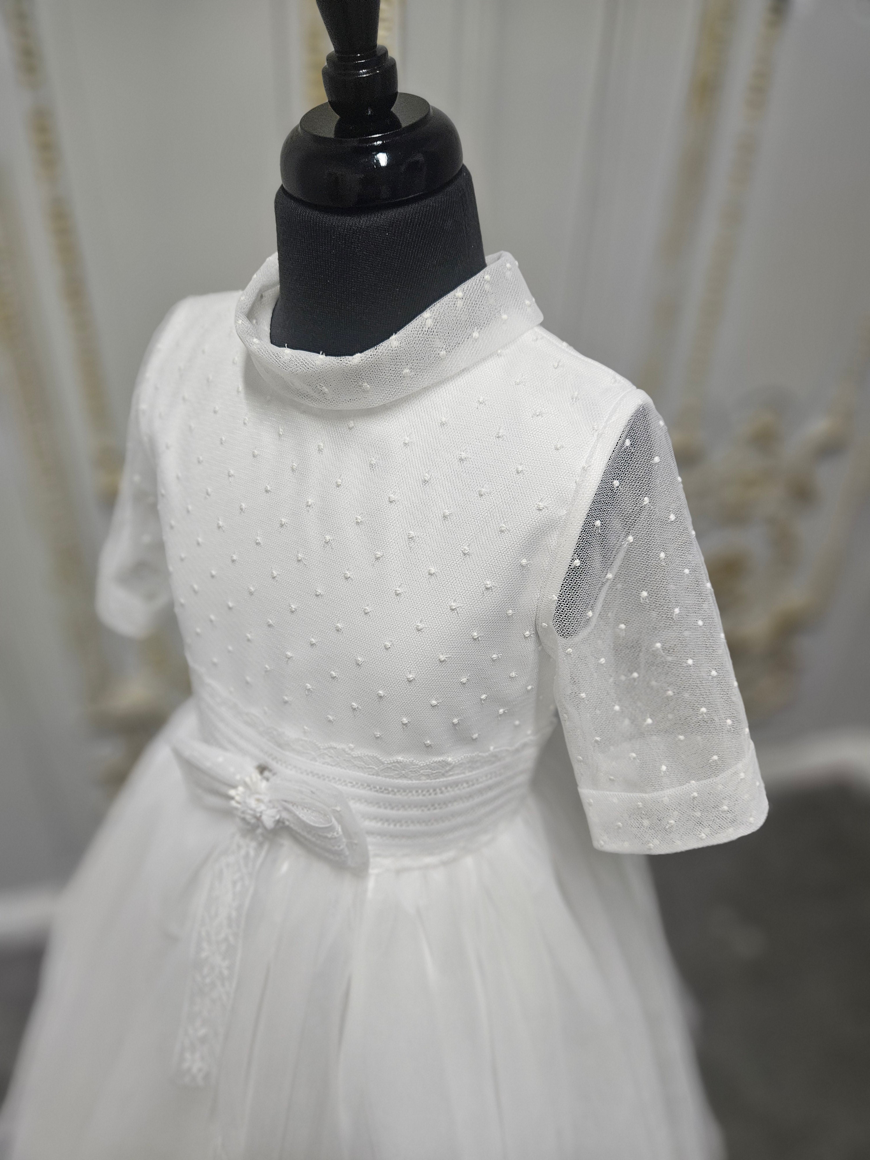 Carmy Girls Holy Communion Dress:- 4004 White