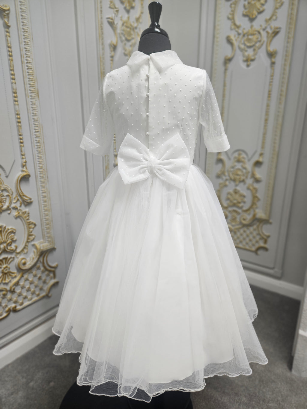 Carmy Girls Holy Communion Dress:- 4004 White