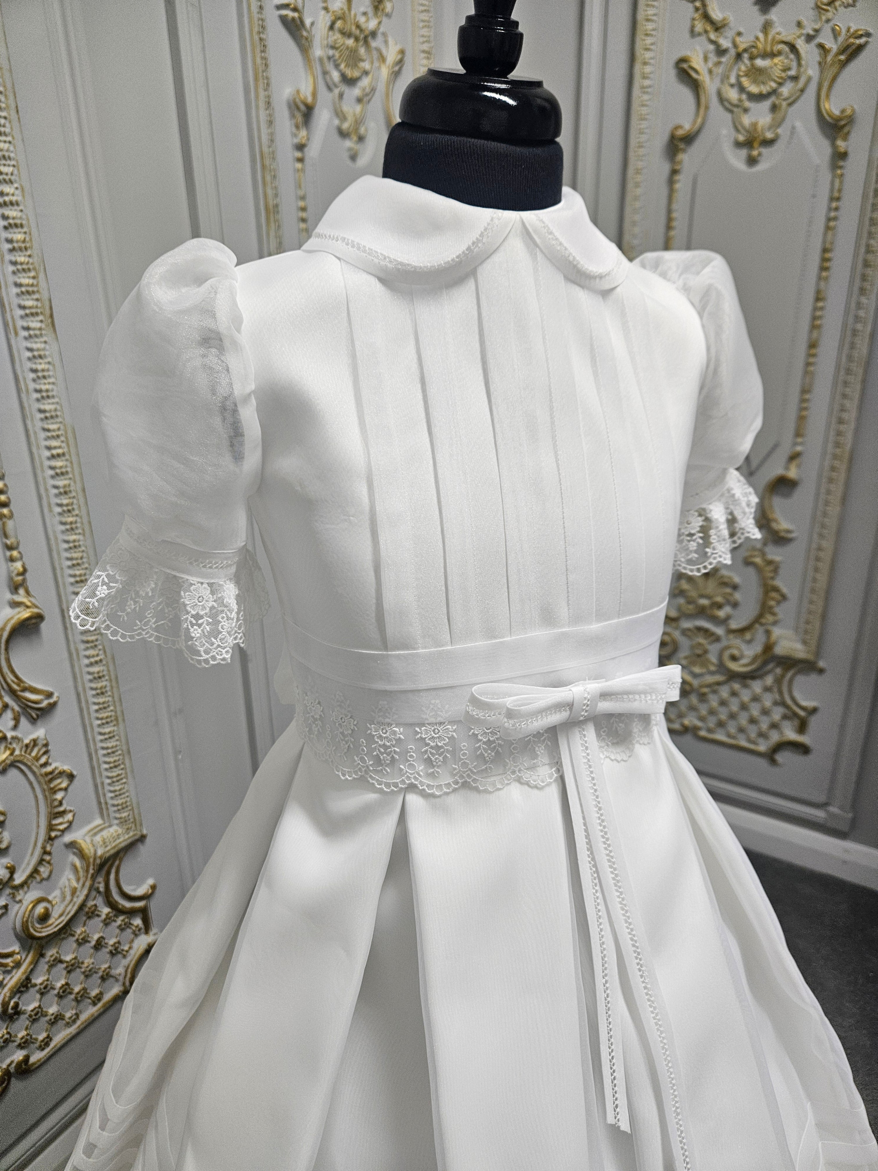 Carmy Girls Holy Communion Dress:- 5504 White