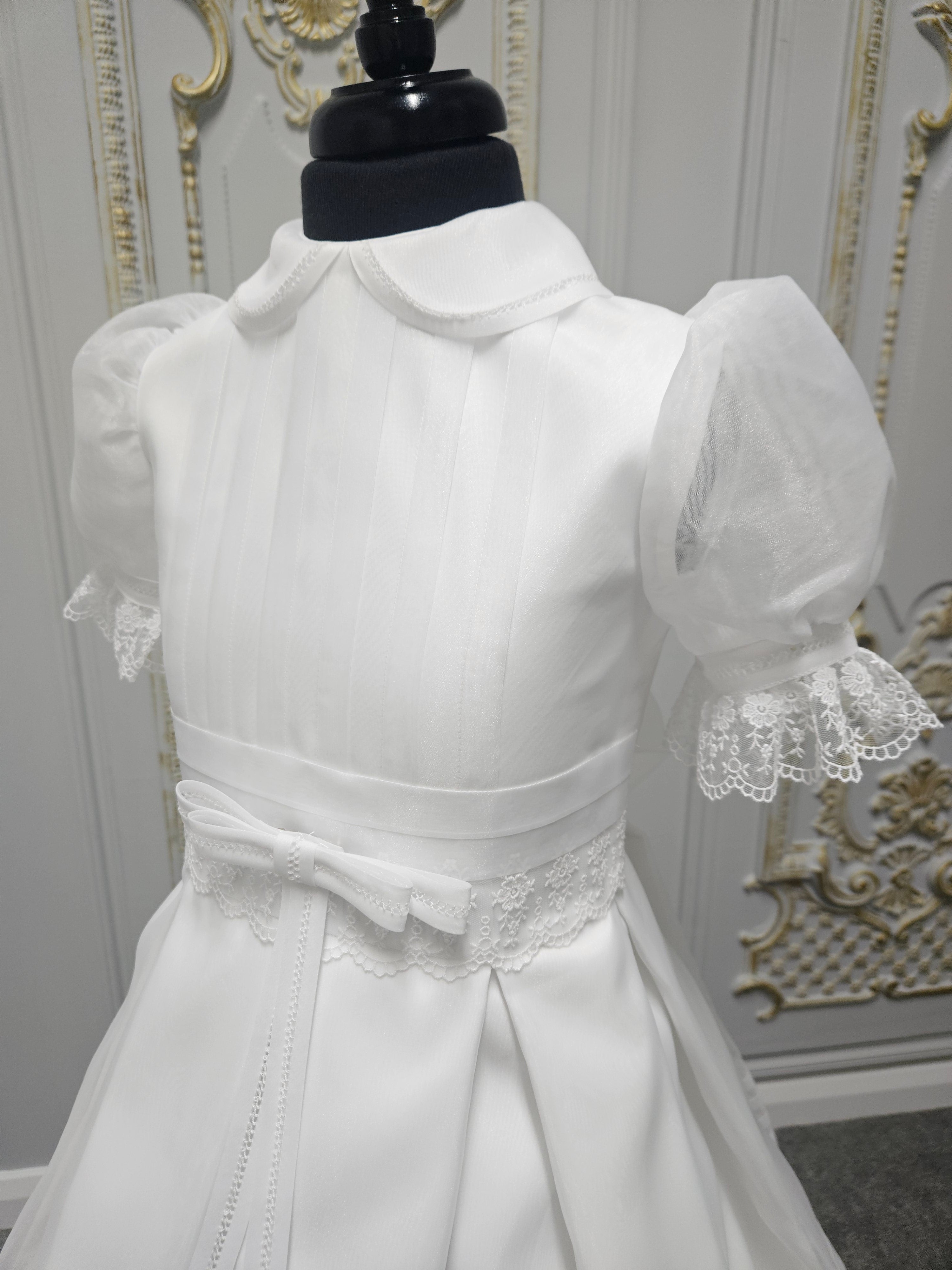 Carmy Girls Holy Communion Dress:- 5504 White