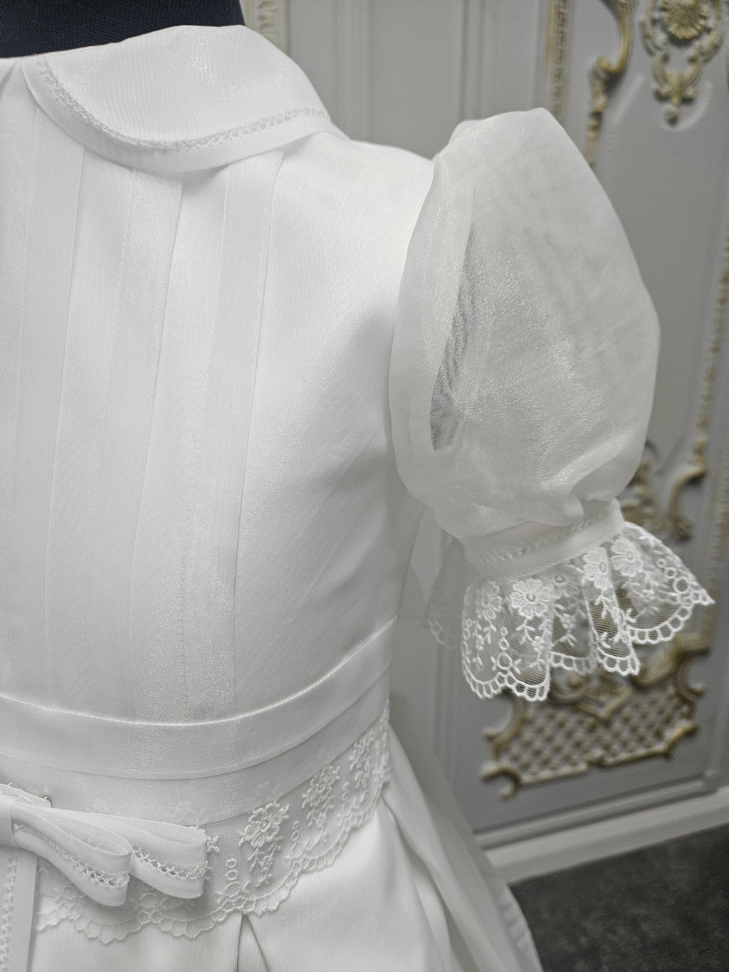 Carmy Girls Holy Communion Dress:- 5504 White
