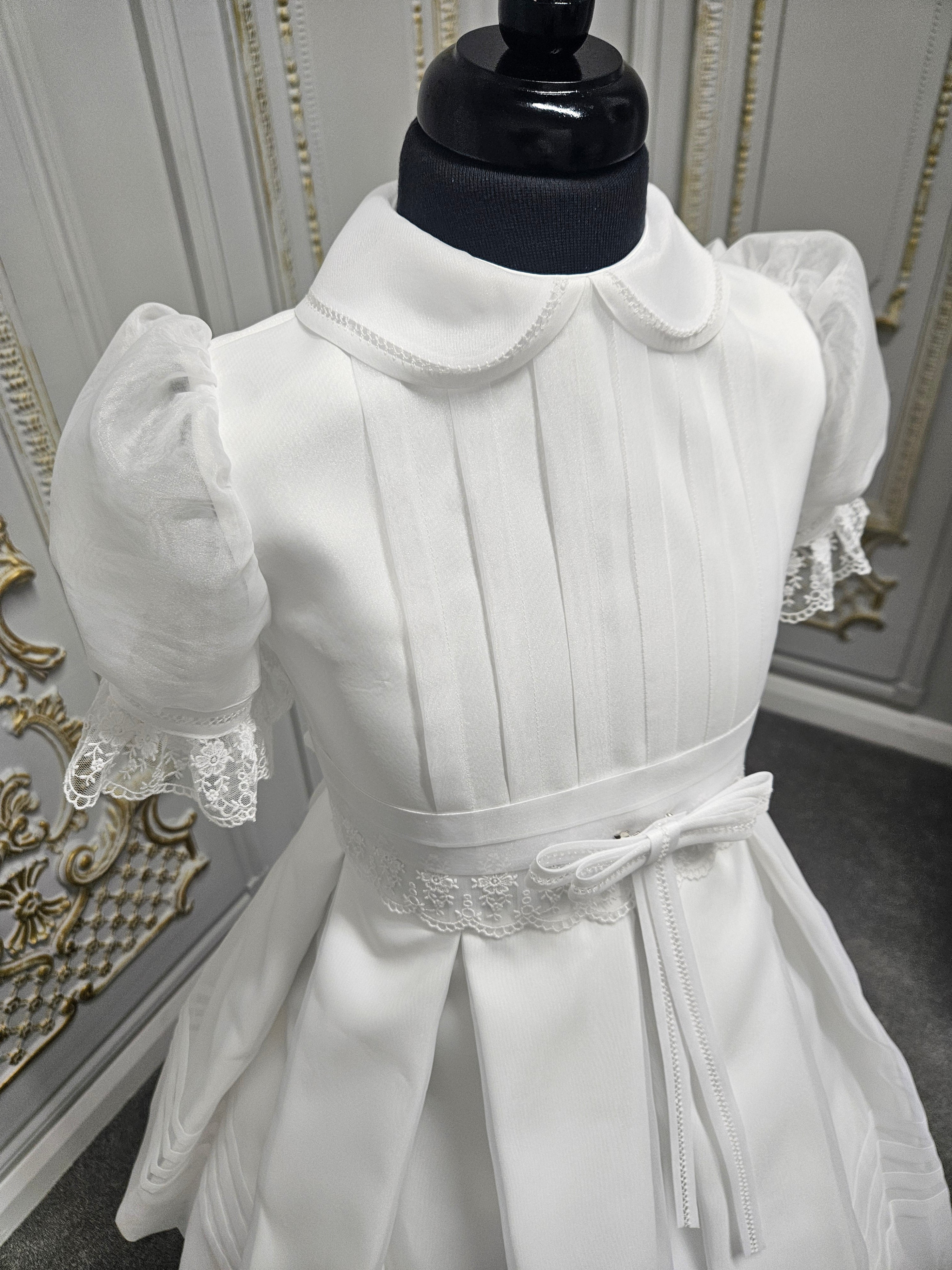 Carmy Girls Holy Communion Dress:- 5504 White