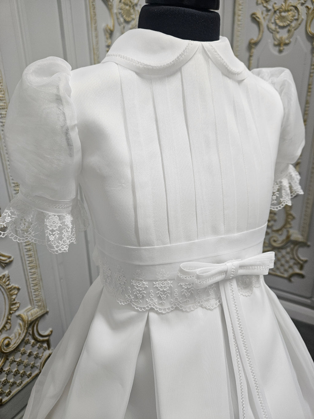 Carmy Girls Holy Communion Dress:- 5504 White