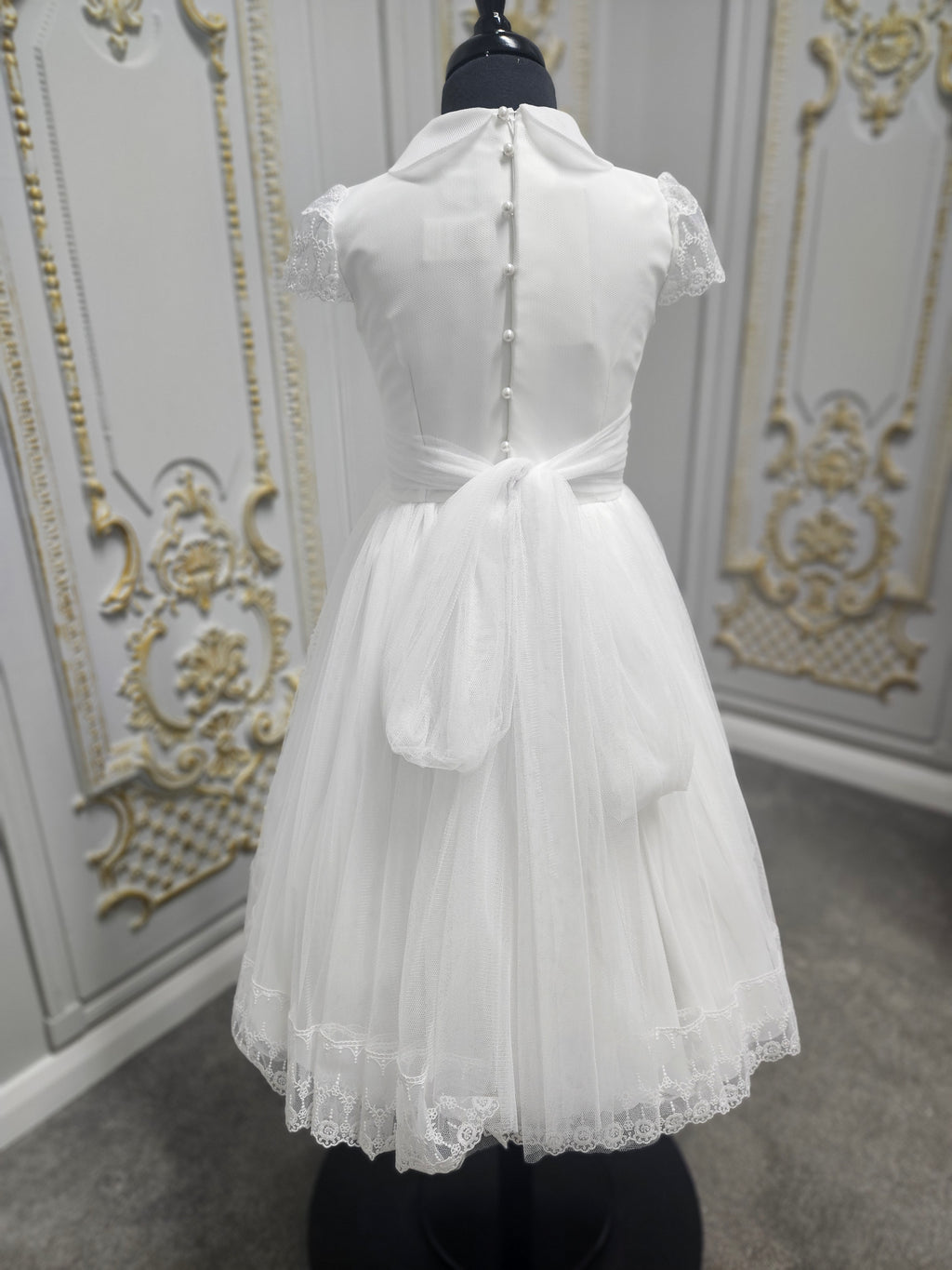 Carmy Girls Holy Communion Dress:- 5114 White