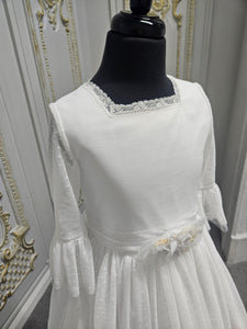 Carmy Girls Holy Communion Dress:- 5622 White