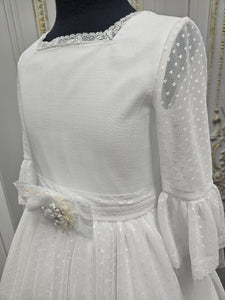 Carmy Girls Holy Communion Dress:- 5622 White