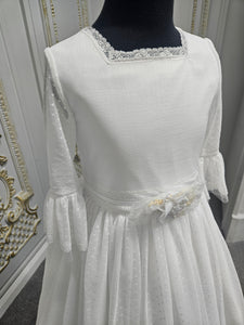 Carmy Girls Holy Communion Dress:- 5622 White