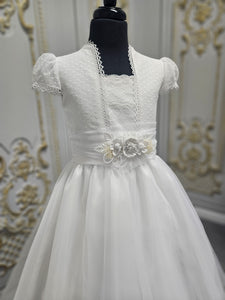 Carmy Girls Holy Communion Dress:- 5208 White