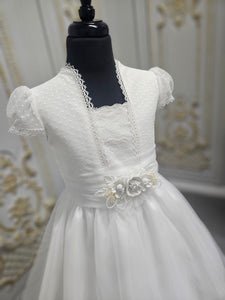 Carmy Girls Holy Communion Dress:- 5208 White