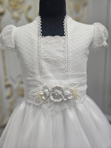 Carmy Girls Holy Communion Dress:- 5208 White