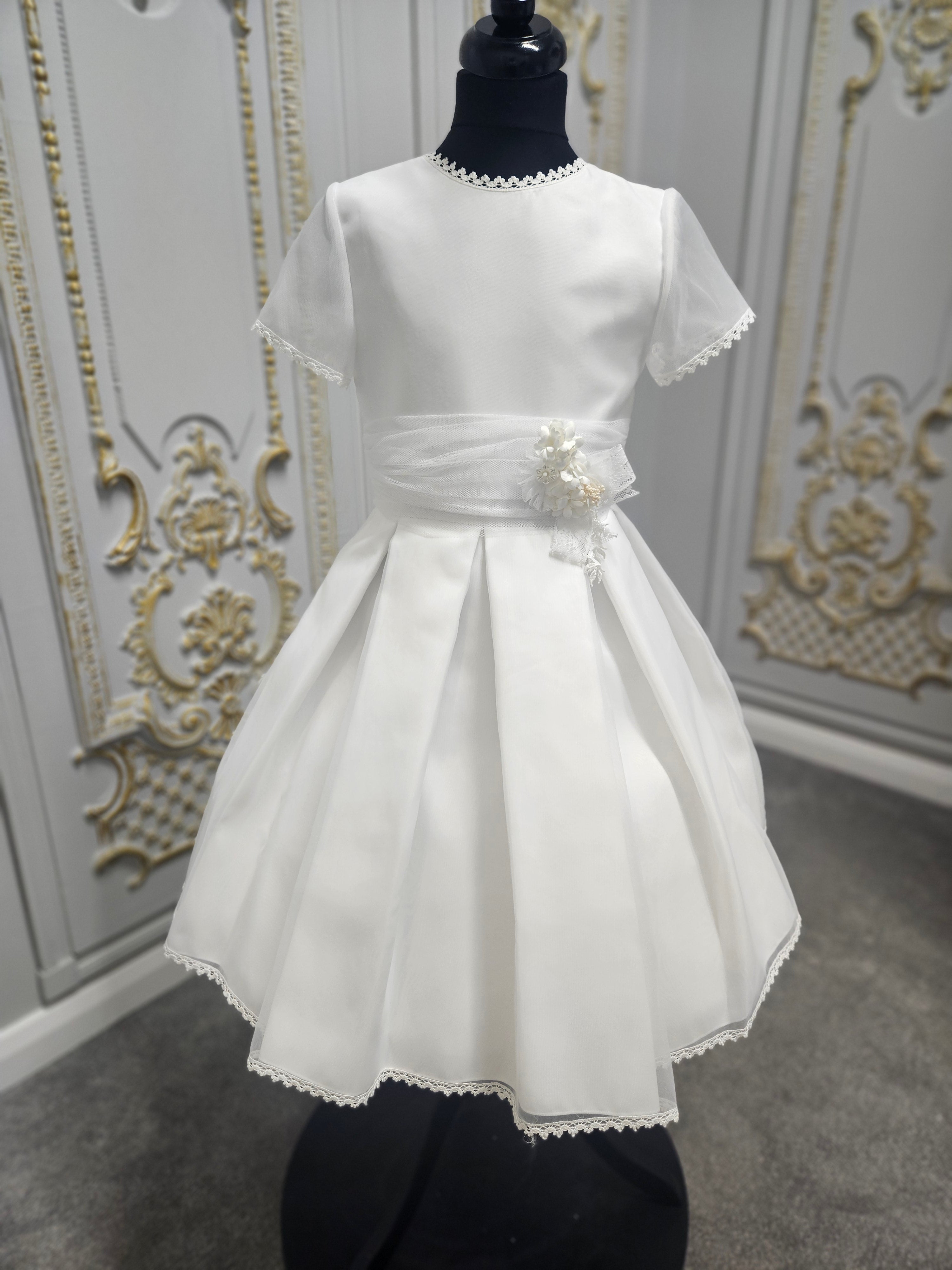 Carmy Girls Holy Communion Dress:- 5106 White