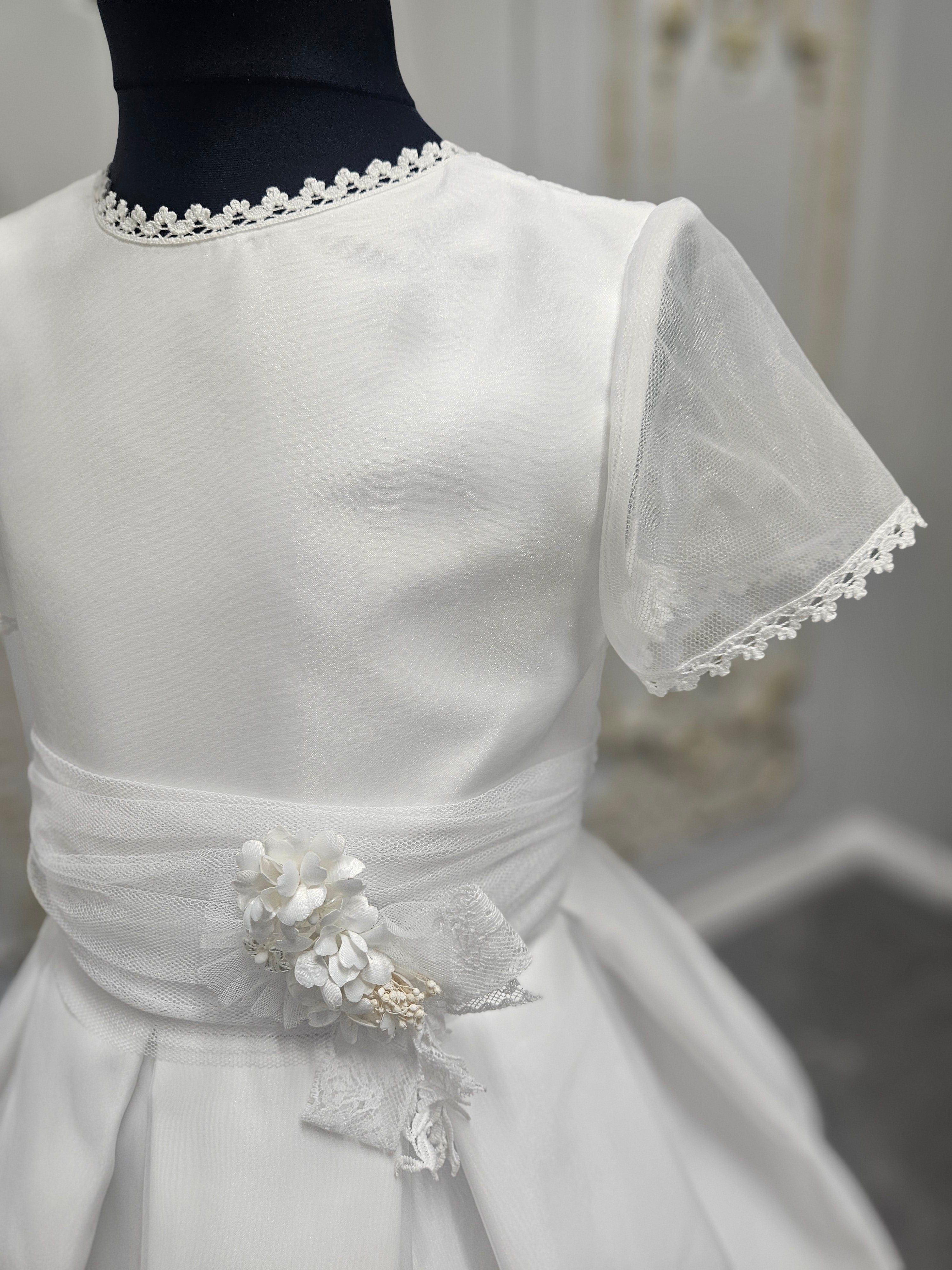 Carmy Girls Holy Communion Dress:- 5106 White