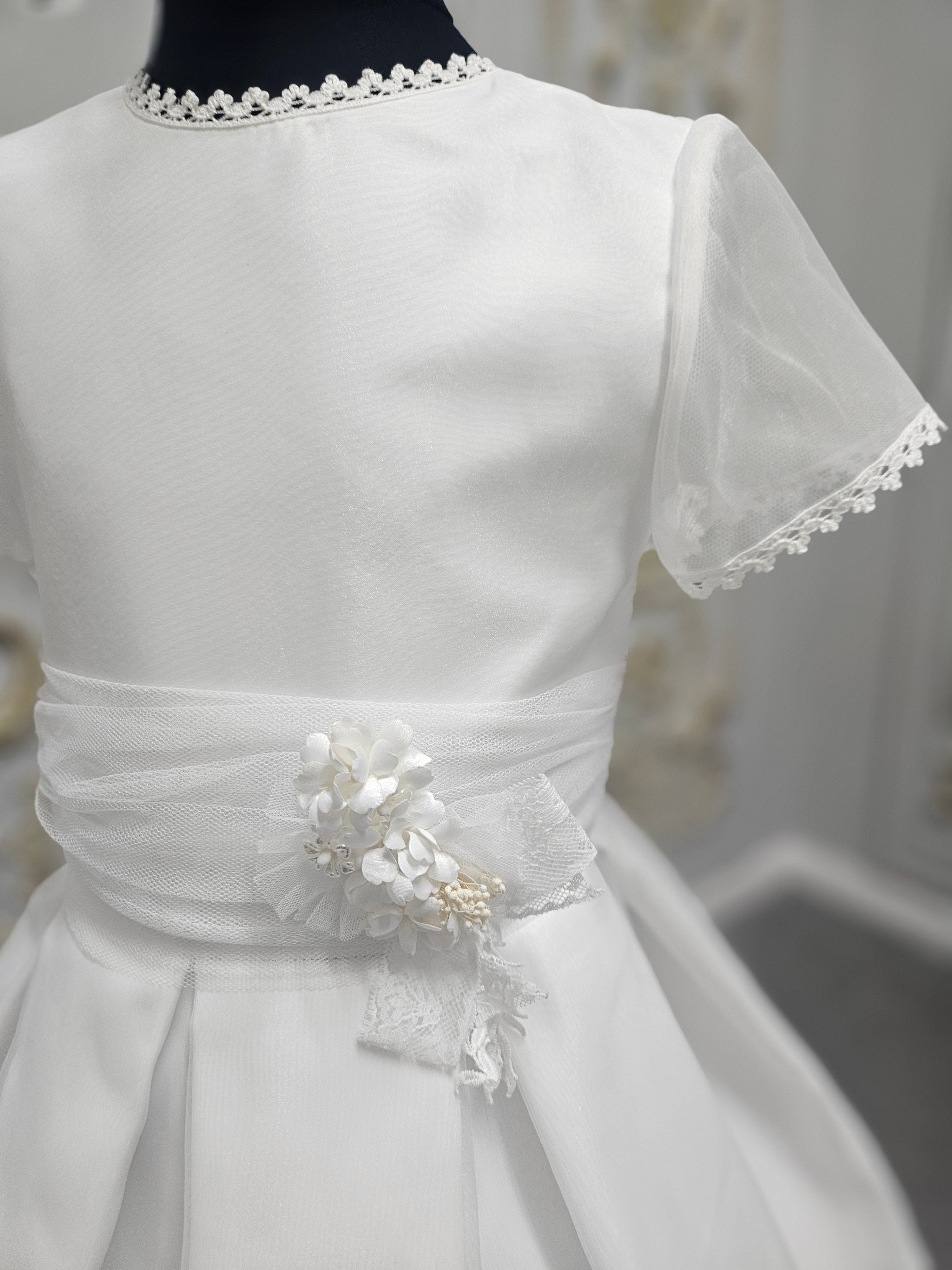 Carmy Girls Holy Communion Dress:- 5106 White