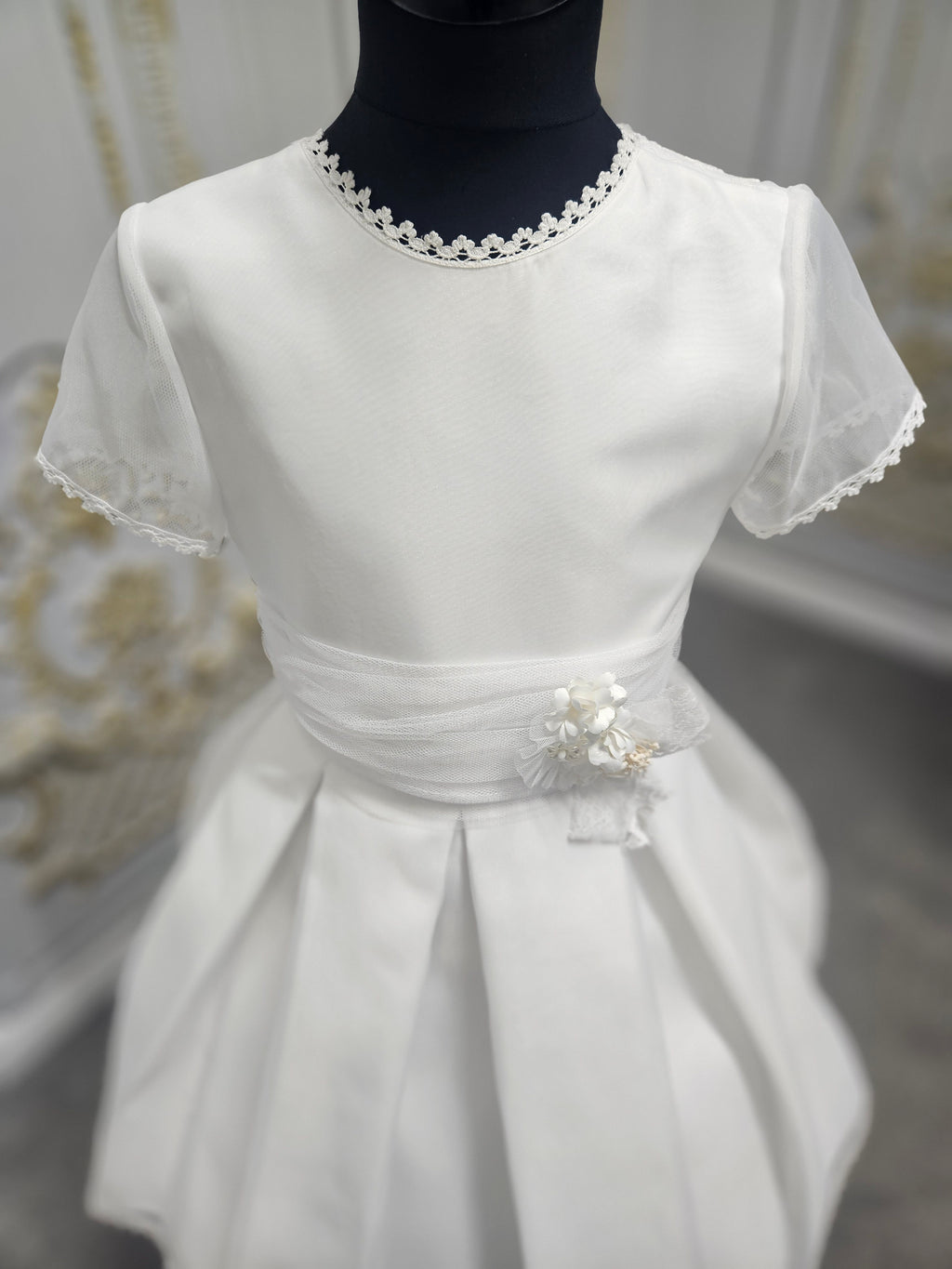 Carmy Girls Holy Communion Dress:- 5106 White