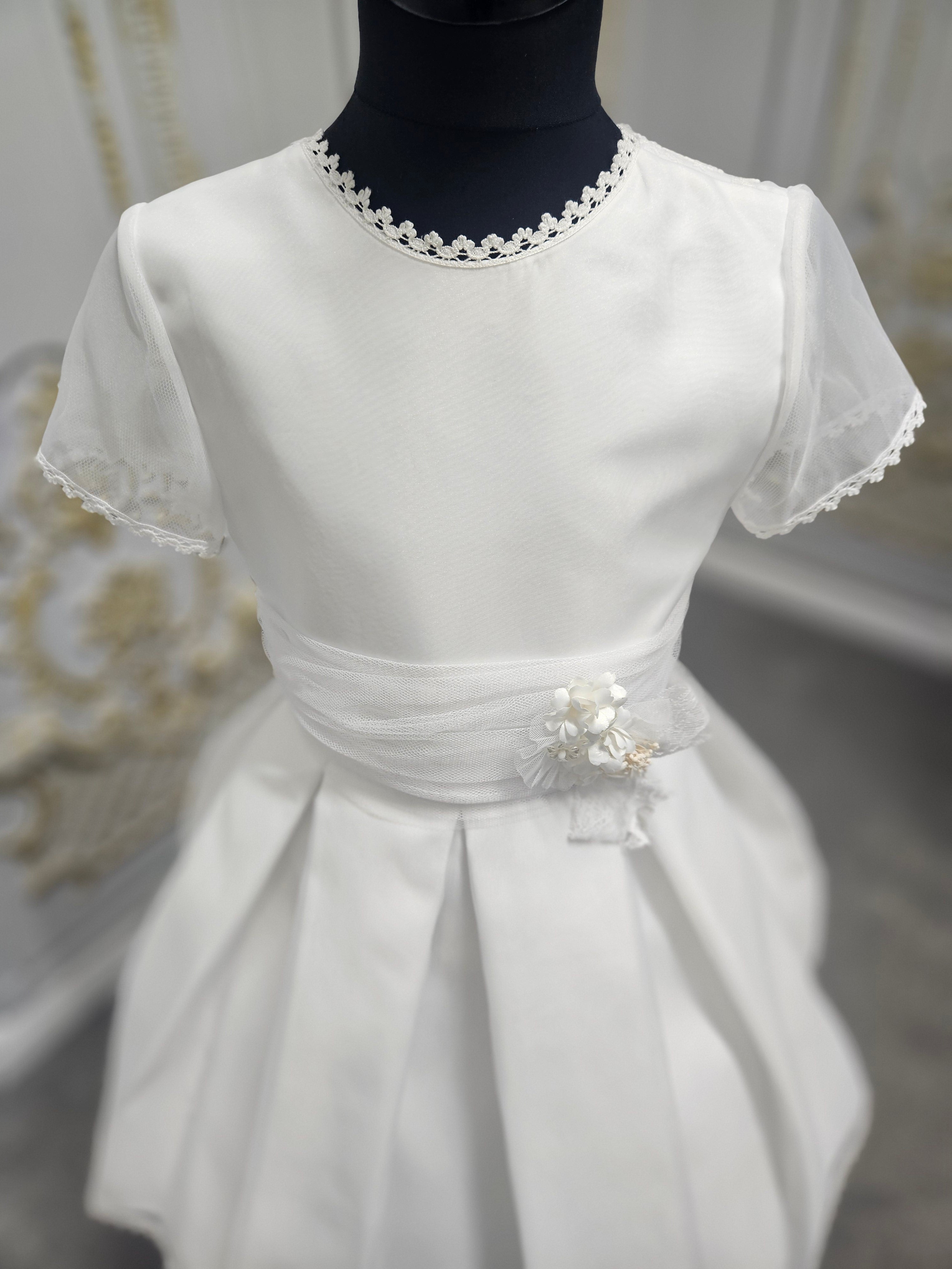 Carmy Girls Holy Communion Dress:- 5106 White