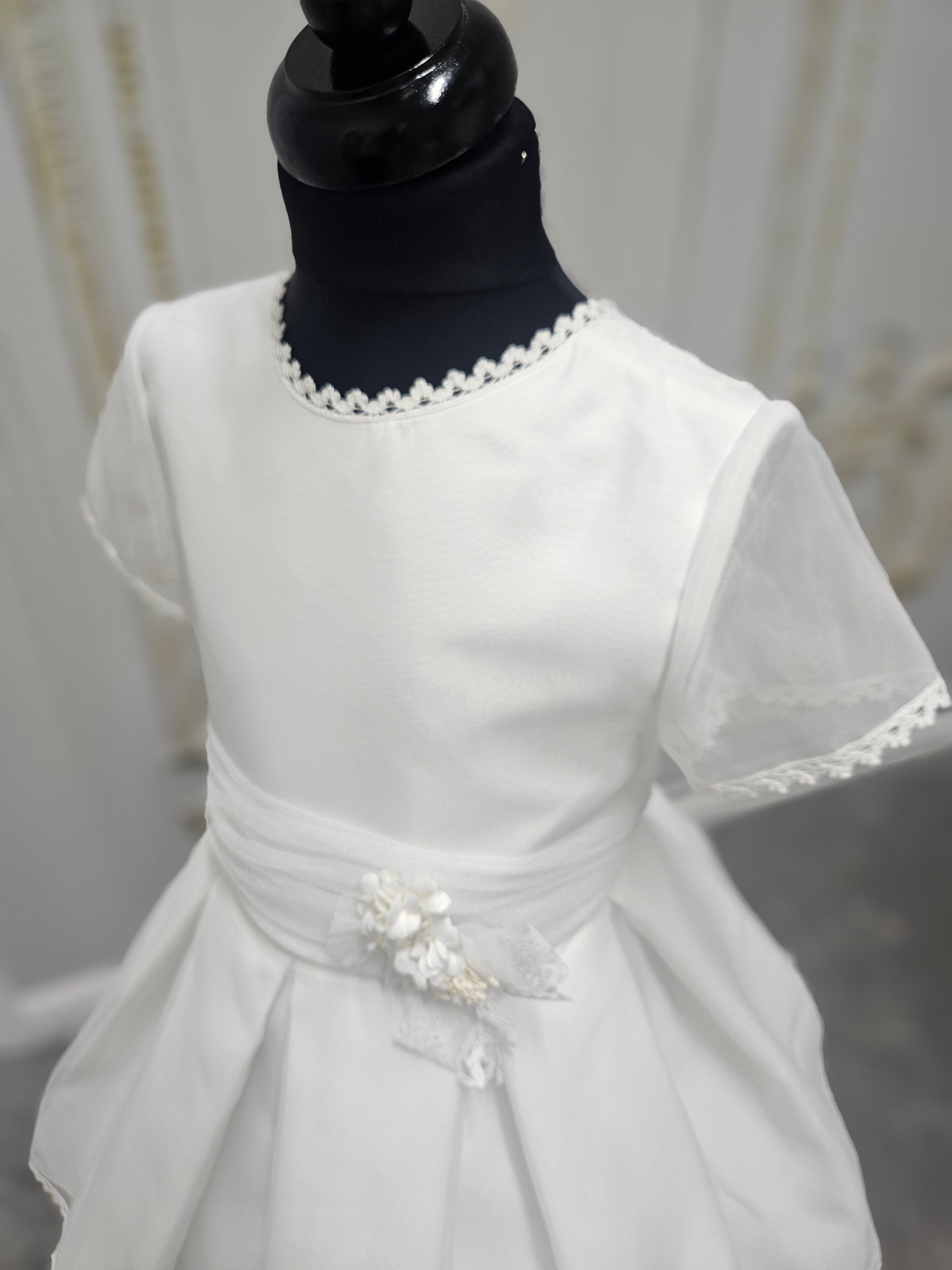 Carmy Girls Holy Communion Dress:- 5106 White