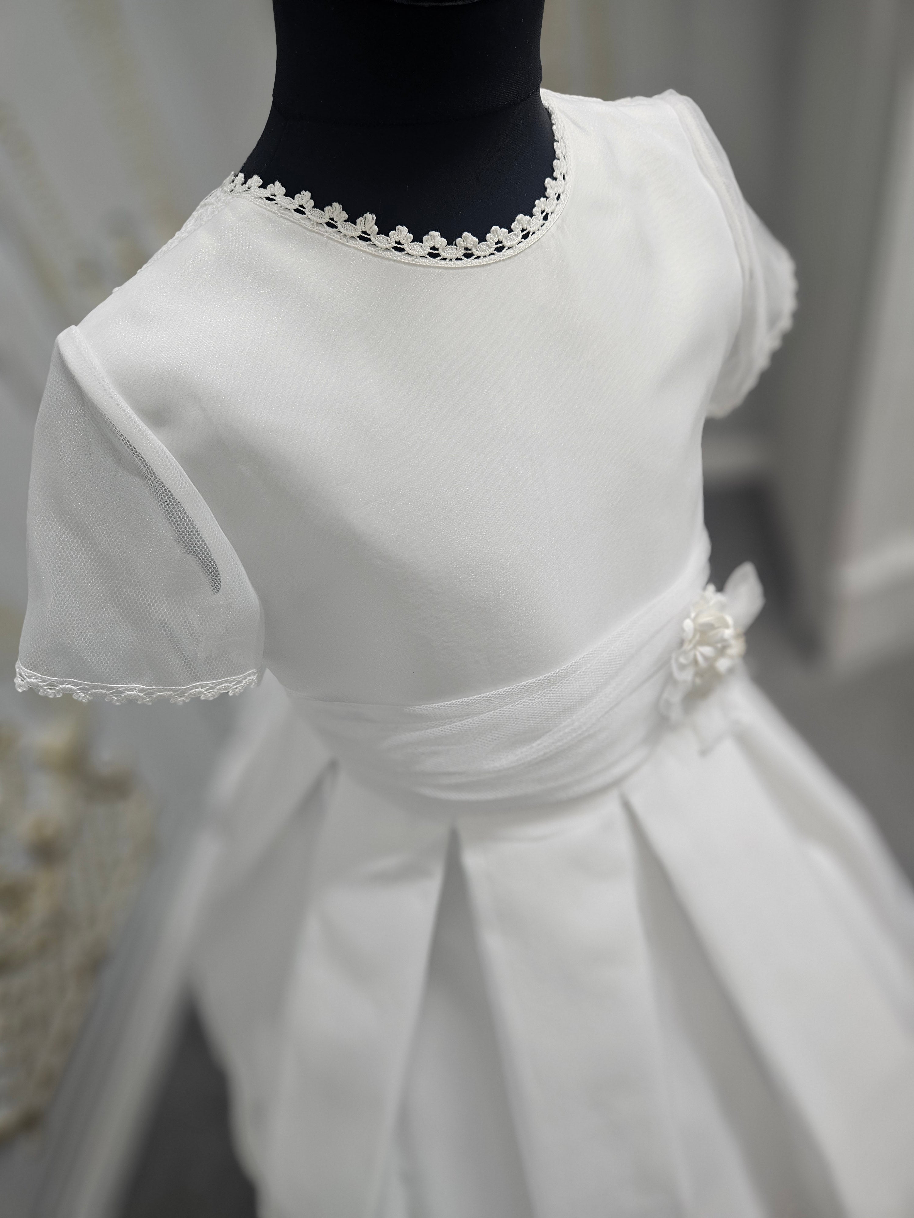 Carmy Girls Holy Communion Dress:- 5106 White