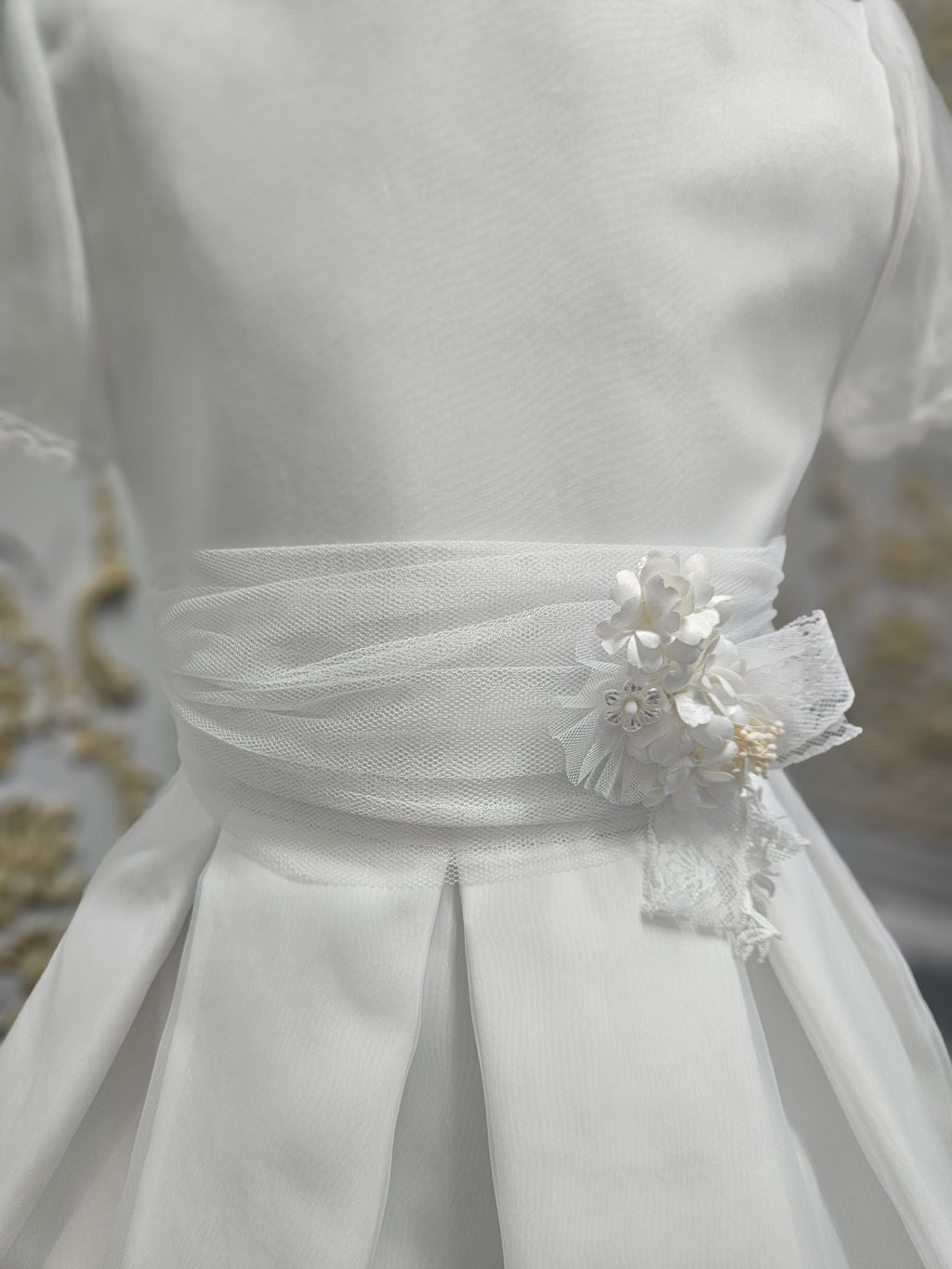 Carmy Girls Holy Communion Dress:- 5106 White