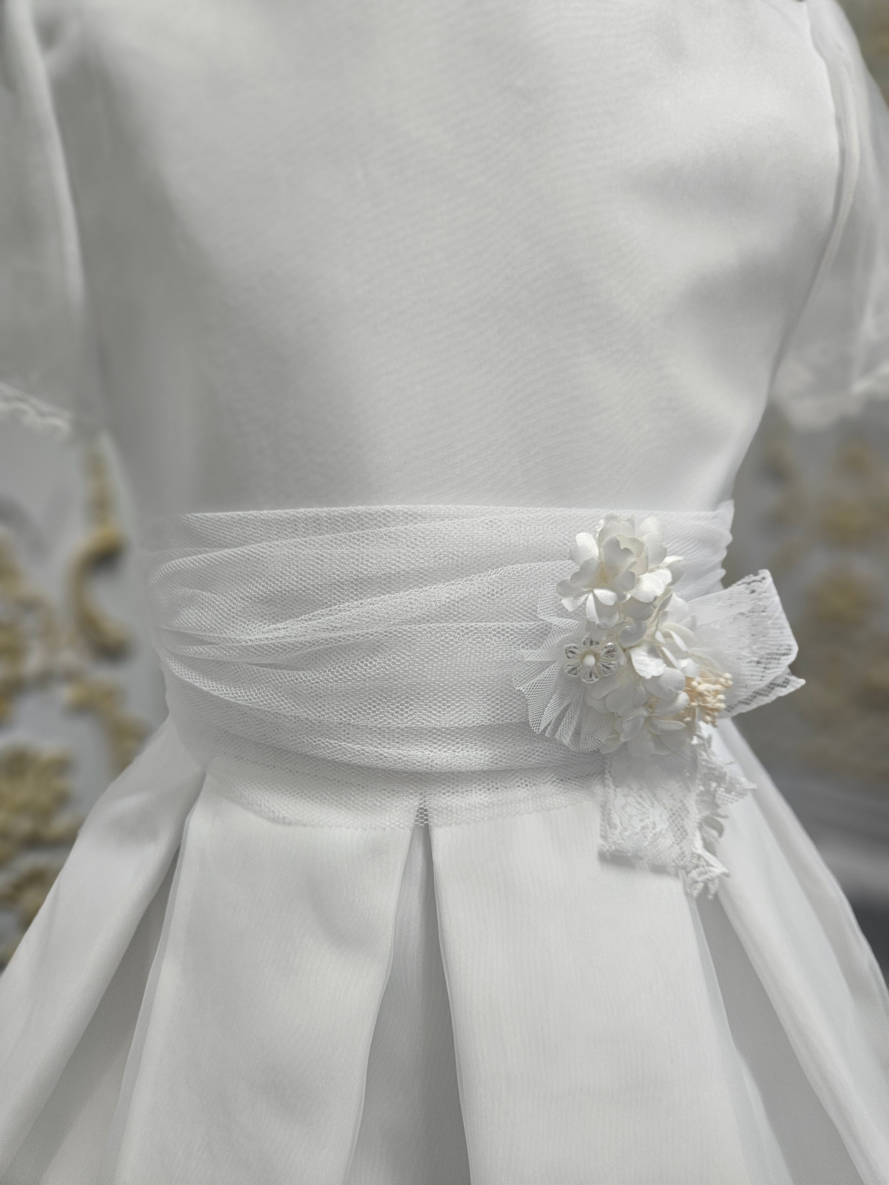 Carmy Girls Holy Communion Dress:- 5106 White