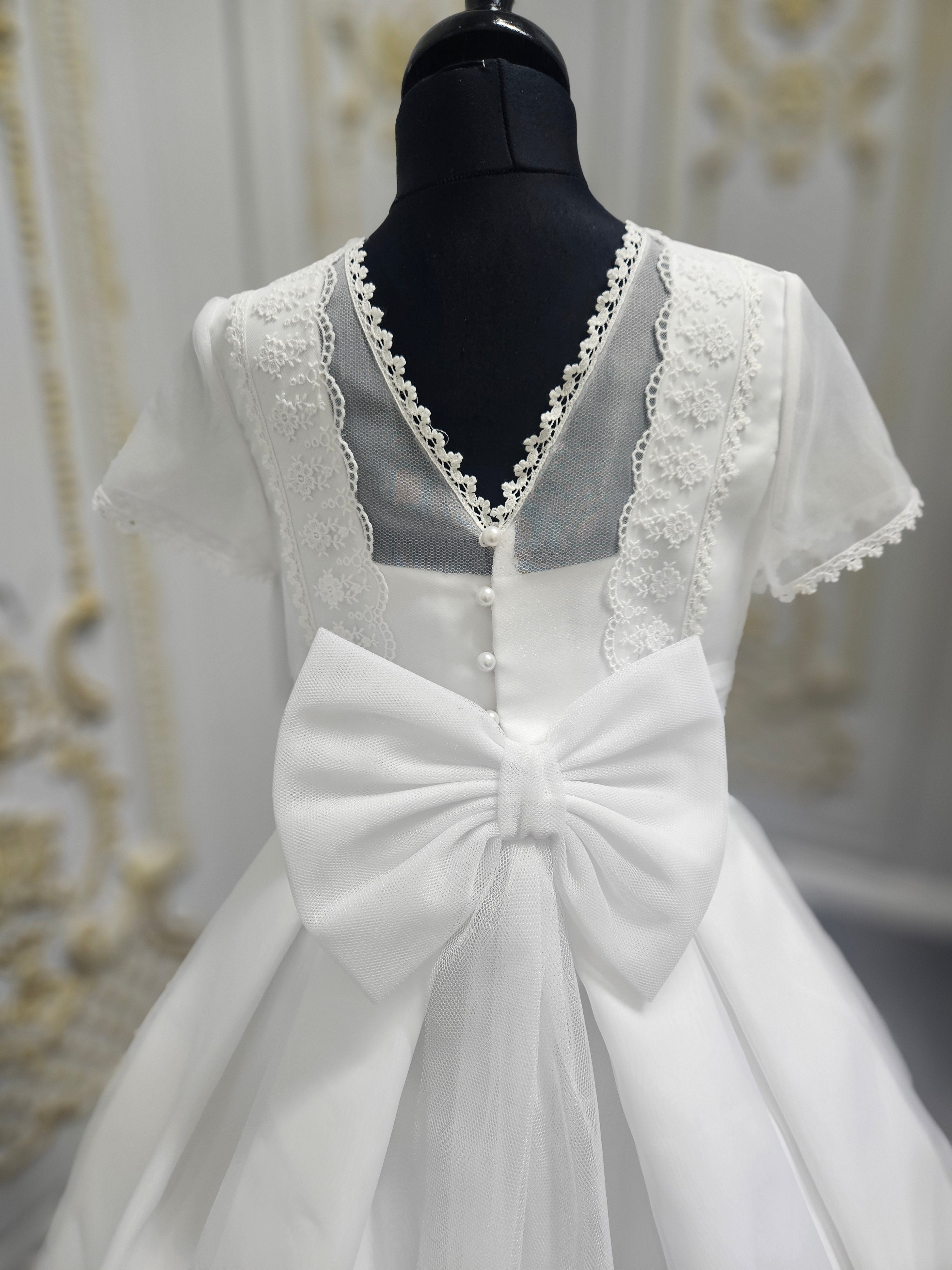 Carmy Girls Holy Communion Dress:- 5106 White