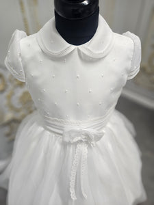 Carmy Girls Holy Communion Dress:- 5502 White