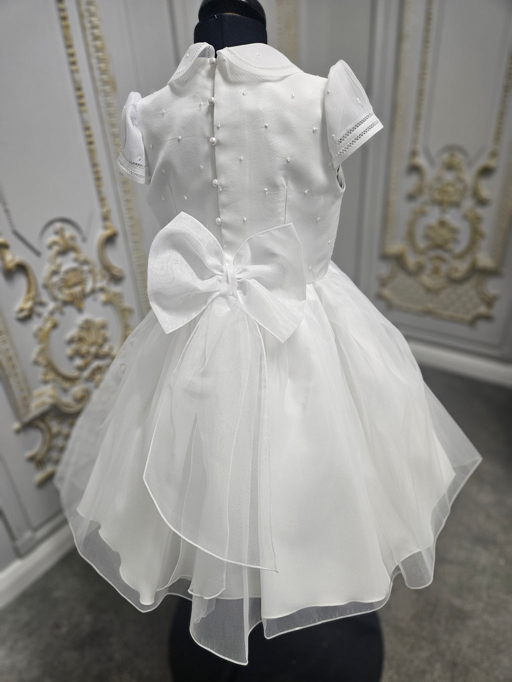 Carmy Girls Holy Communion Dress:- 5502 White