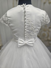 Load image into Gallery viewer, Little People Girls White Communion Dress:- Quincee
