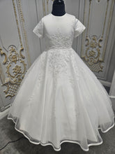 Load image into Gallery viewer, Little People Girls White Communion Dress:- St Lucia
