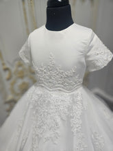 Load image into Gallery viewer, Little People Girls White Communion Dress:- St Lucia
