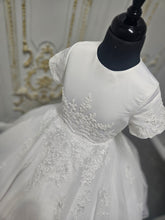 Load image into Gallery viewer, Little People Girls White Communion Dress:- St Lucia
