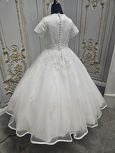 Load image into Gallery viewer, Little People Girls White Communion Dress:- St Lucia
