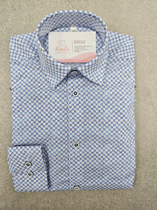 KINDLE PD Blue Pattern Shirt